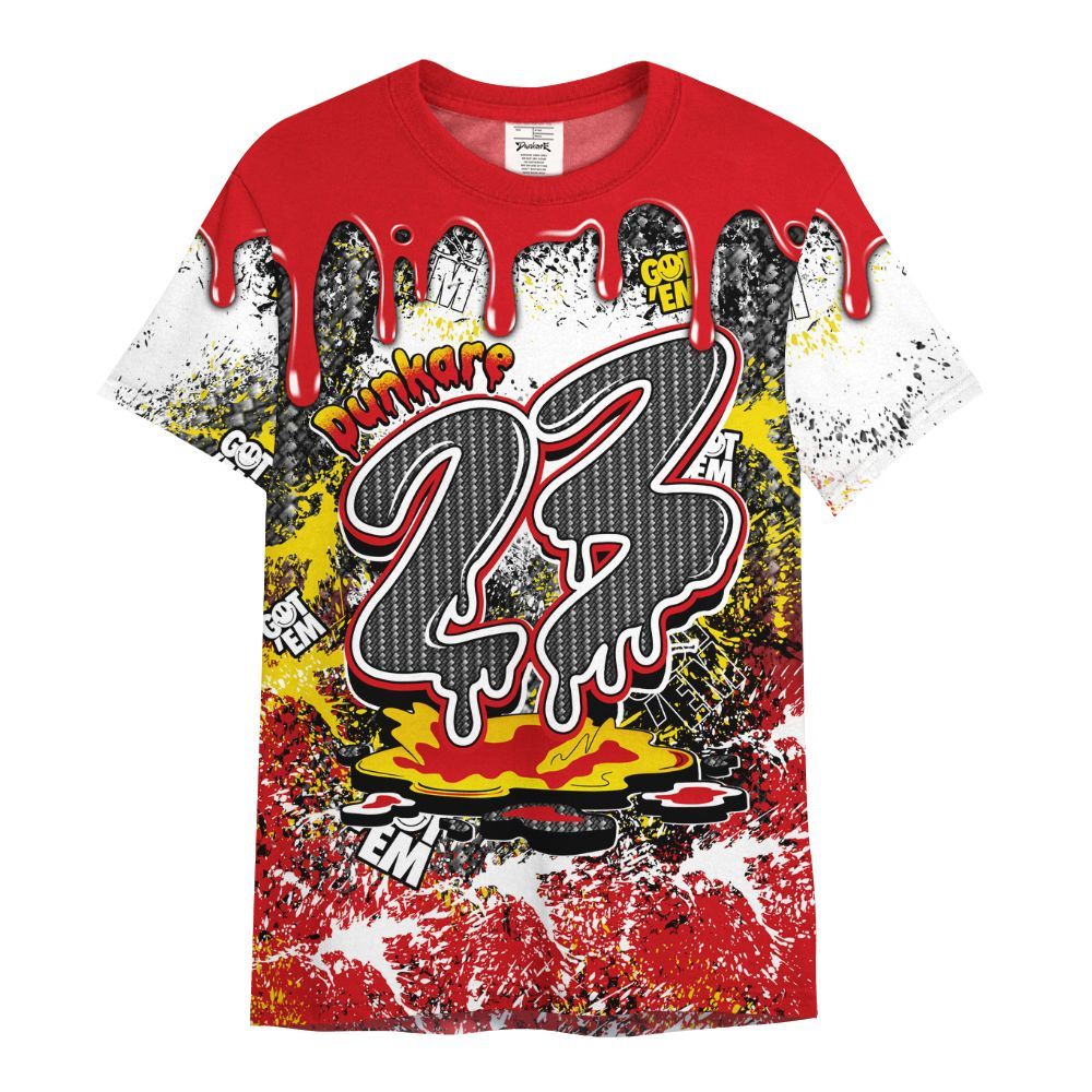 Shirt To Match Ferrari 14s - Dripping 23 Drip All Over Print