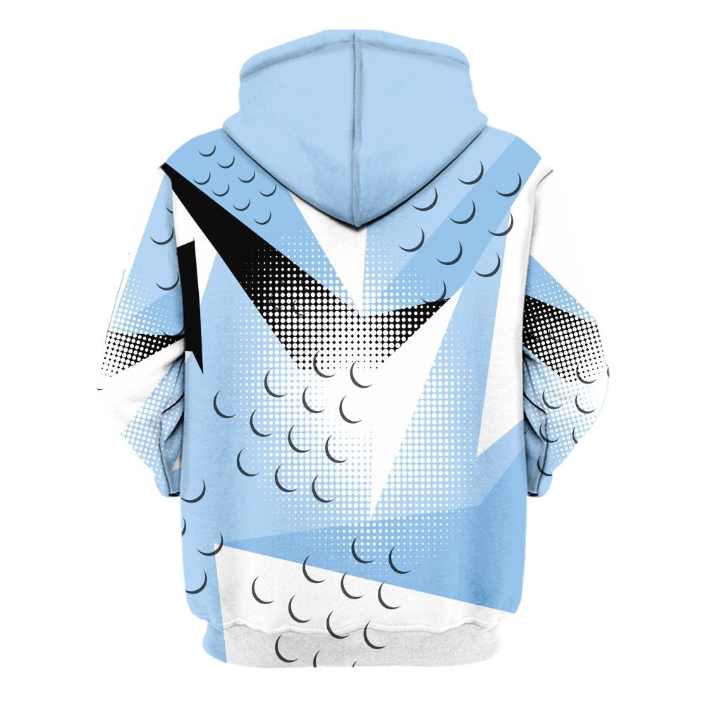 Hoodie To Match High University Blue 1s - Poly Custom Name Number 23 5s All Over Print