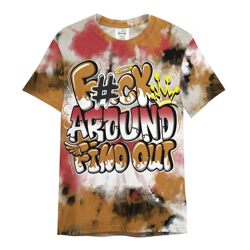 Shirt To Match Air Max Plus Sunset Swarovski - Tie Dye FK Around Find Out All Over Print