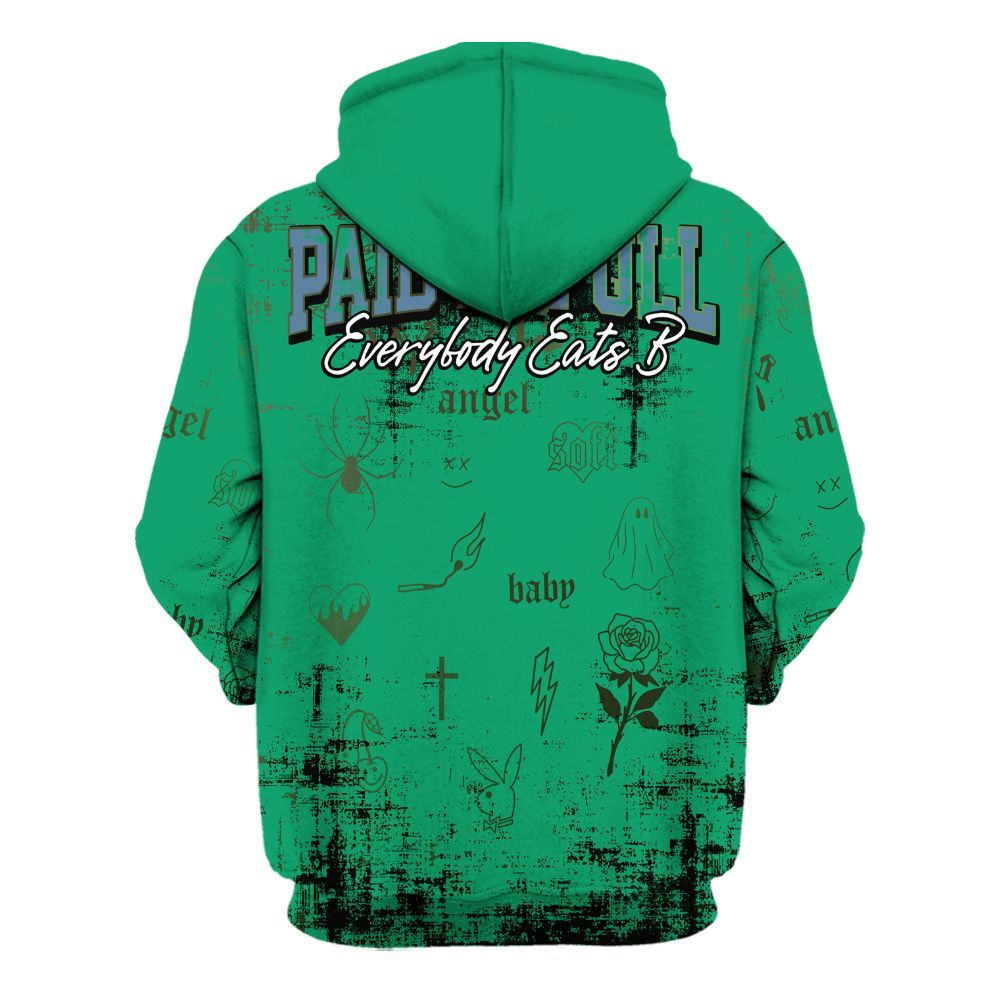 Hoodie To Match Foamposite Pro Pine Green 2025 - Paid In Full Money All Over Print