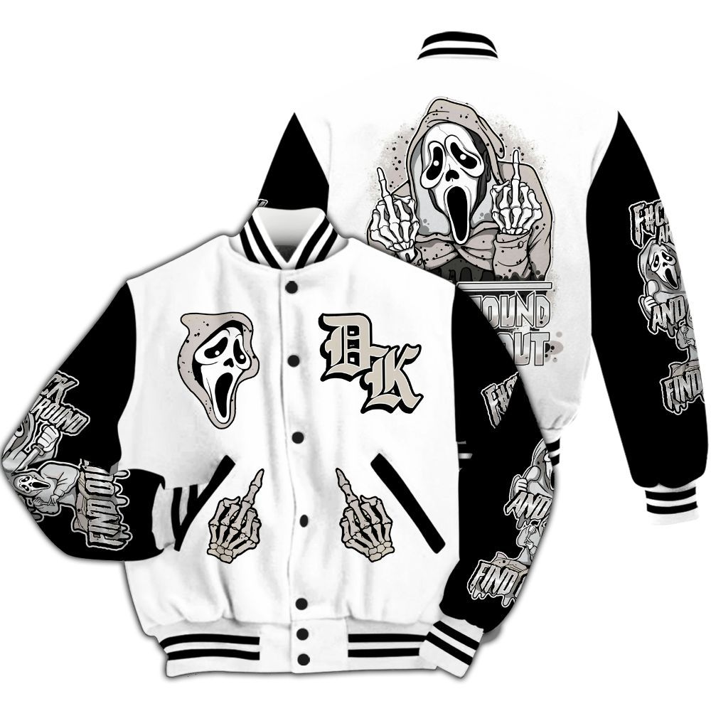 Varsity Jacket To Match Retro Reverse Metallic 5s - F#CK And Find Out Graphic All Over Print