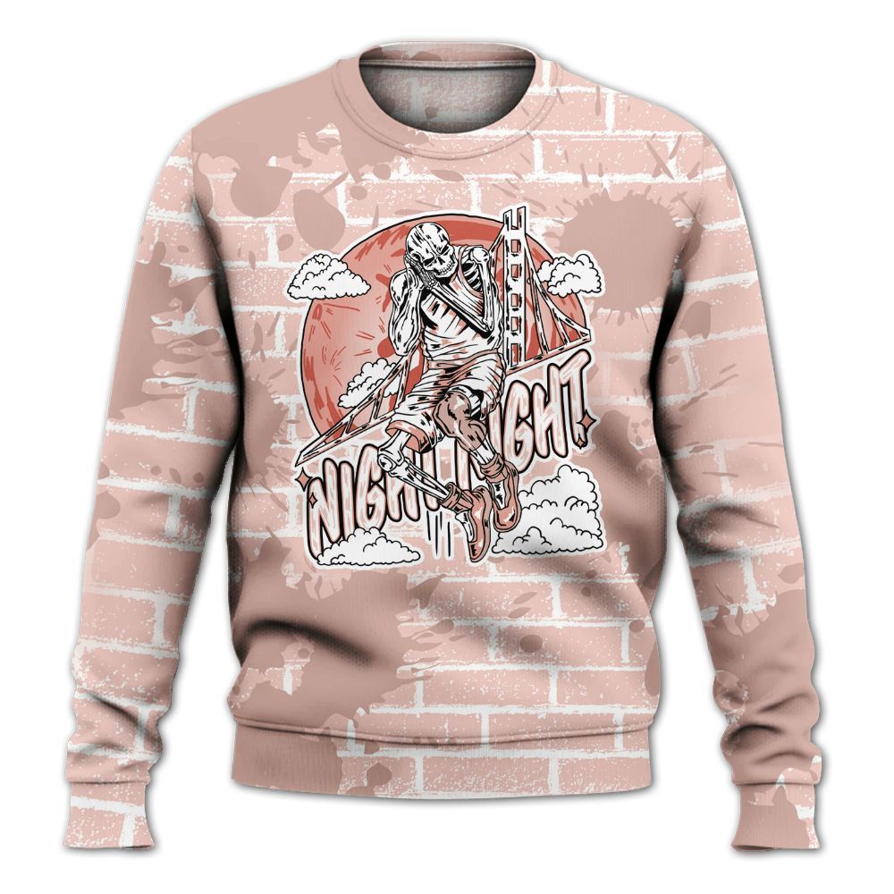 Sweatshirt To Match Low Legend Pink 11s - Seeya Skeleton Brick All Over Print