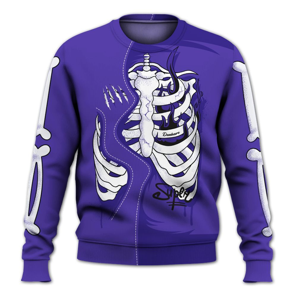 Sweatshirt To Match Field Purple 12s - It's The Kick For Me All Over Print