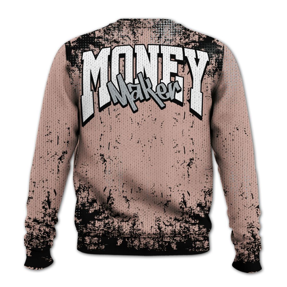 Knitted Sweater To Match Air Force Low 1 Arctic Orange - Move In Silence Money Street Retro