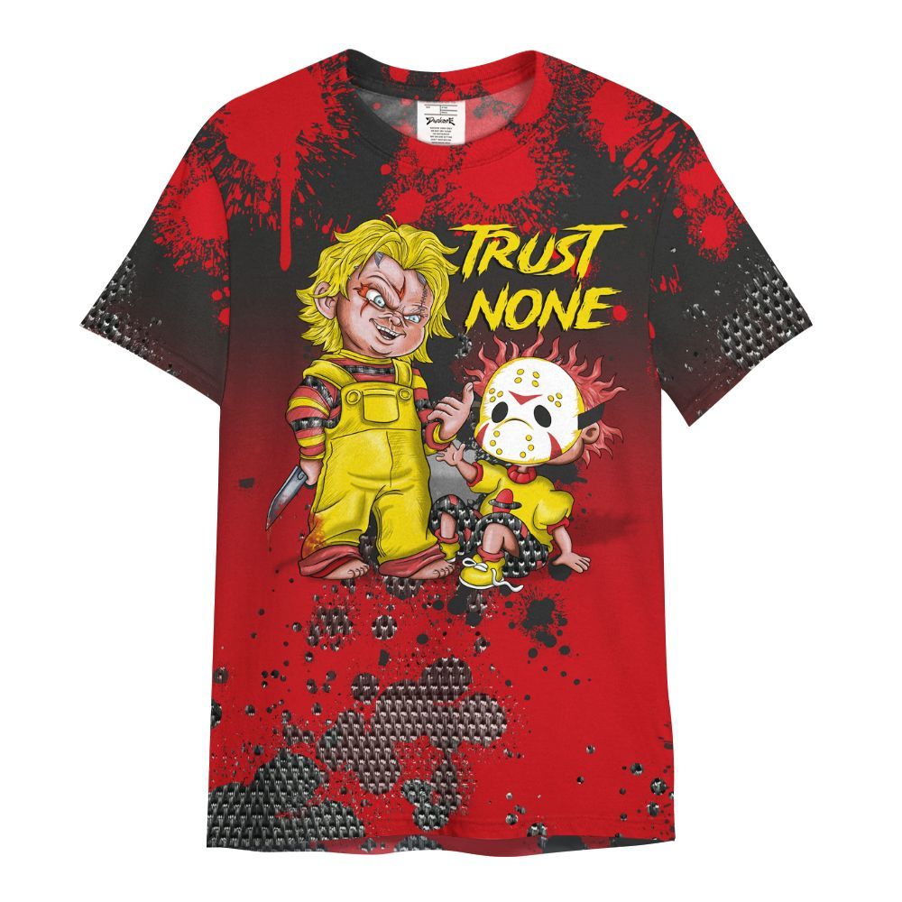 Shirt To Match Ferrari 14s - Trust No One Scary All Over Print