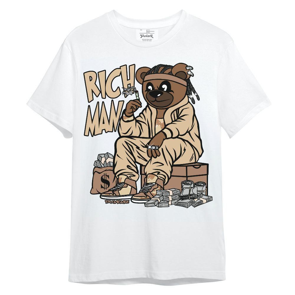 Shirt To Match Desert Camo 3s - Rich Man Bear Unisex Shirt