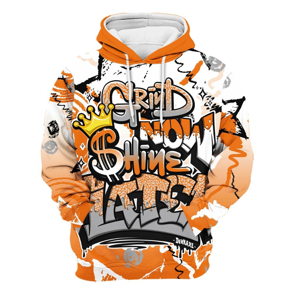 Hoodie To Match Orange Citrus 3s - Orange Citrus 3s All Over Print