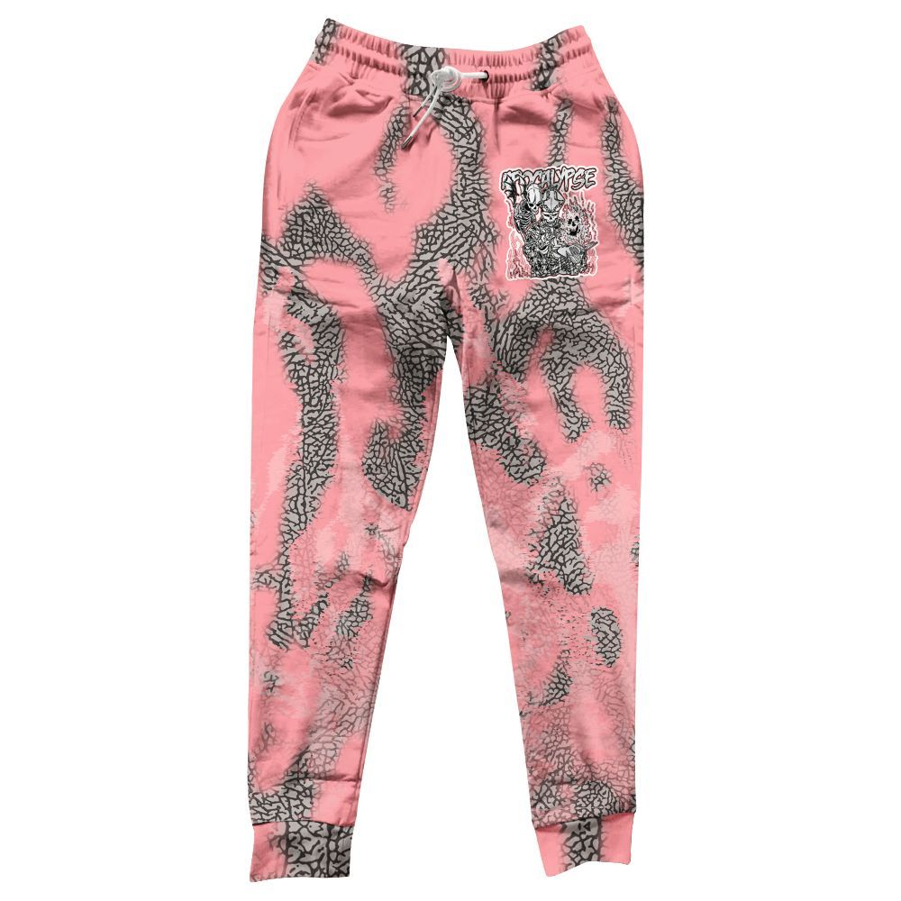 Sweatpant To Match Retro Wings 3s - Apocalypse Skeleton Burn All Over Print