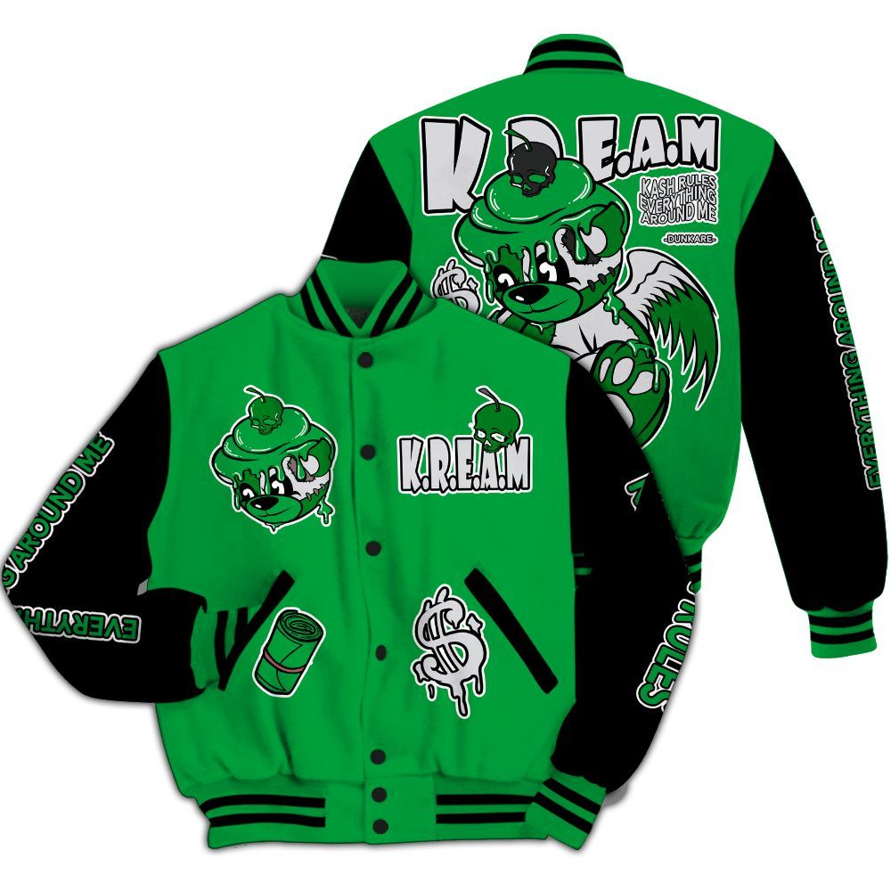 Varsity Jacket To Match Low Lucky Green 1s - Loot Bear All Over Print