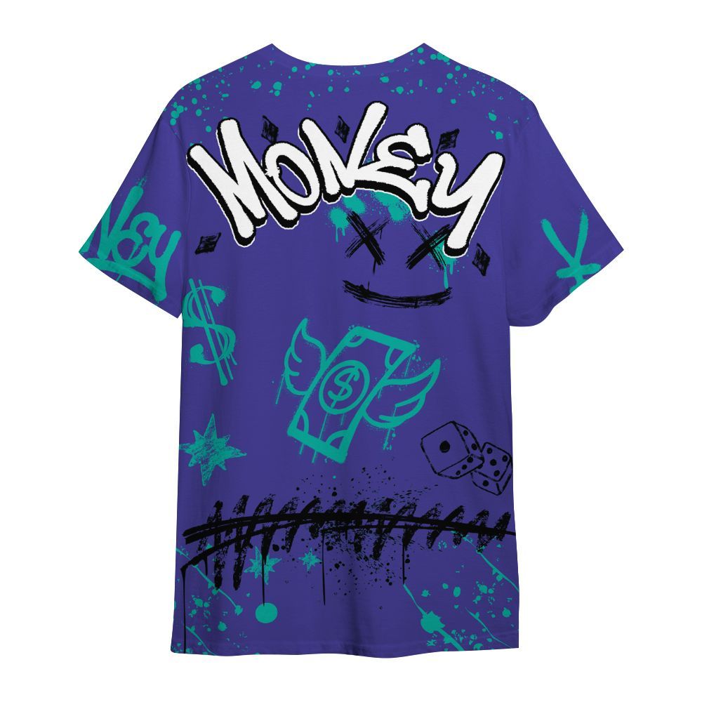 Shirt To Match Retro Grape 5s - Paid In Full Crayon All Over Print