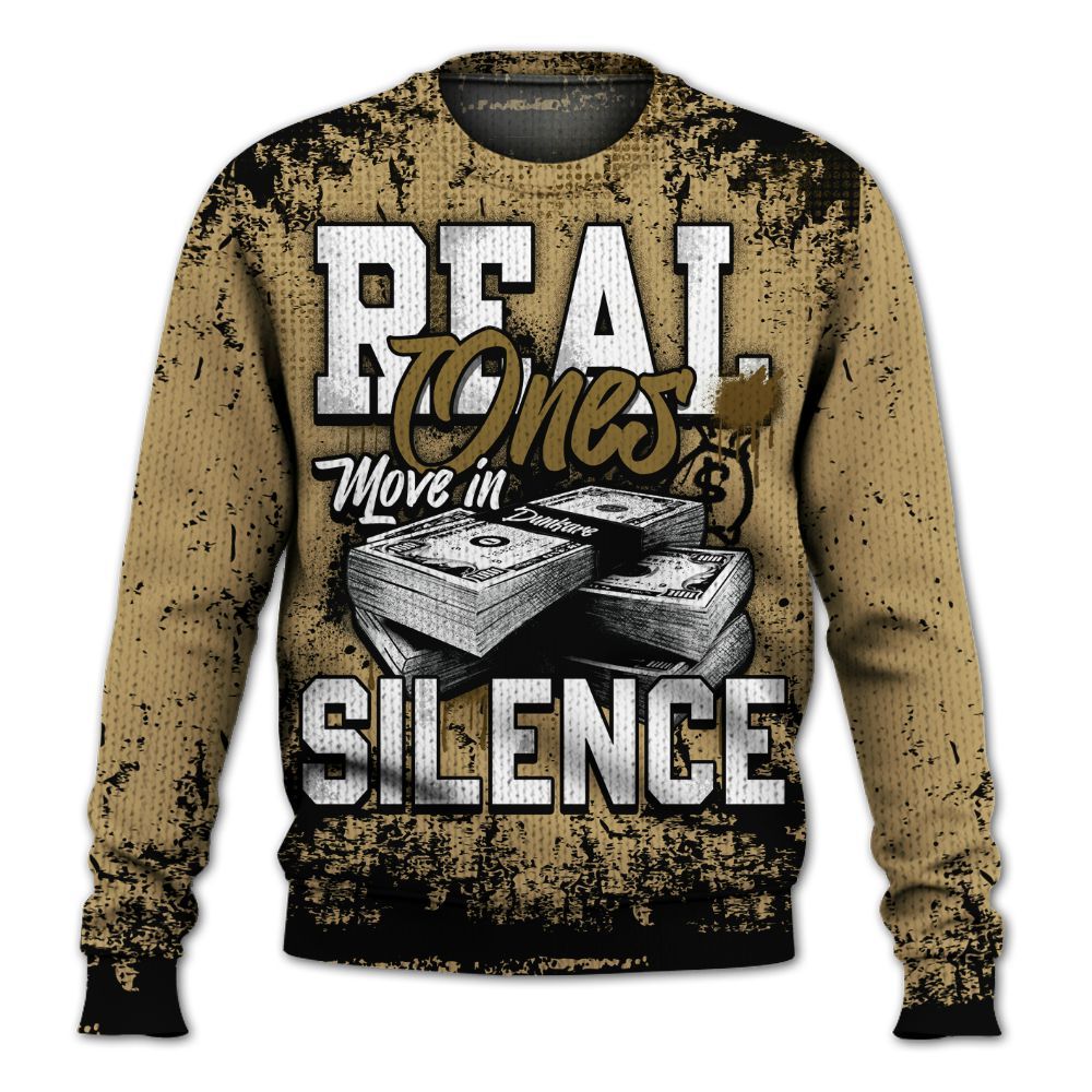 Knitted Sweater To Match Black LD 1000 - Move In Silence Money Street Retro