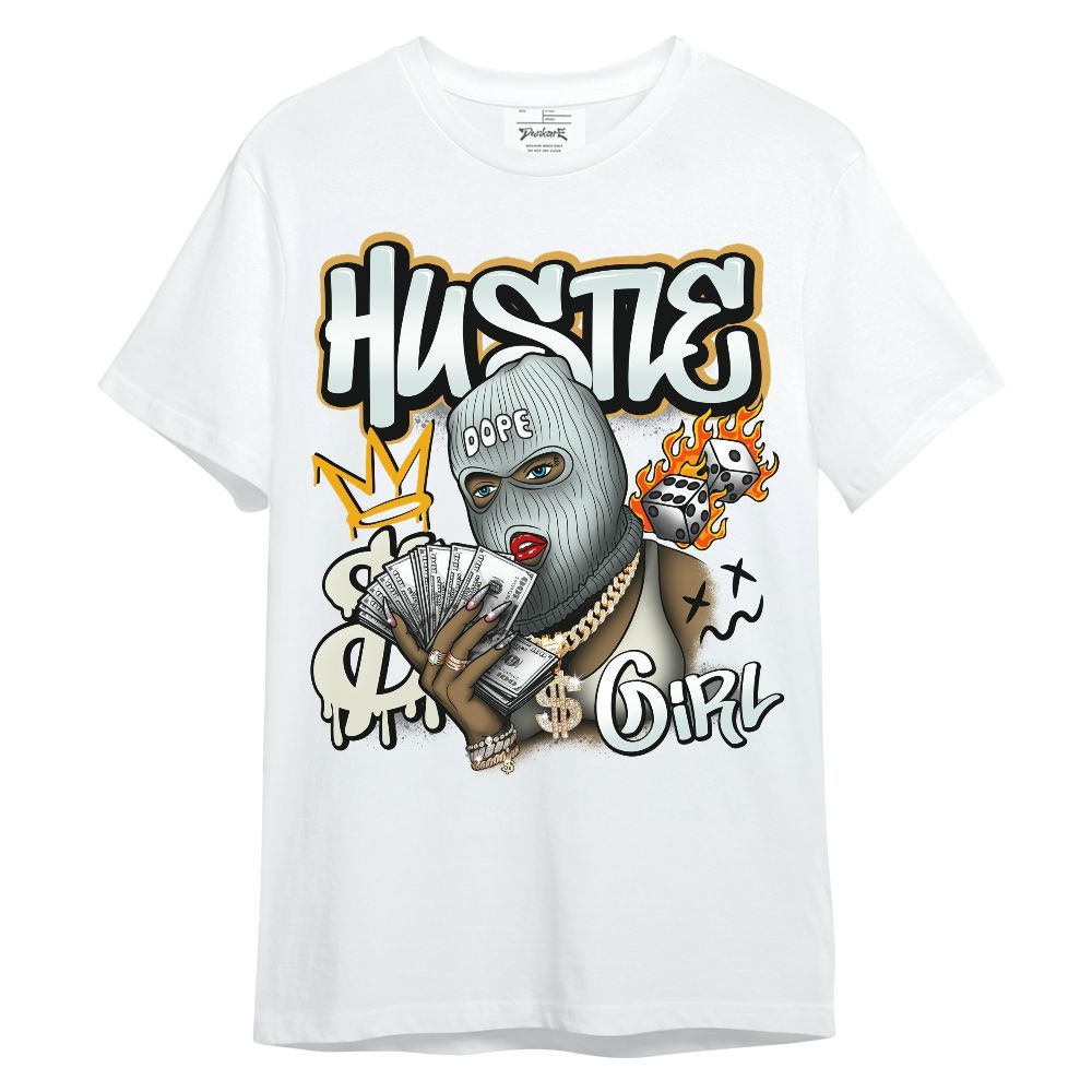 Shirt To Match Pure Platinum 4s - Money Hustles Girl Streetwear Unisex Shirt