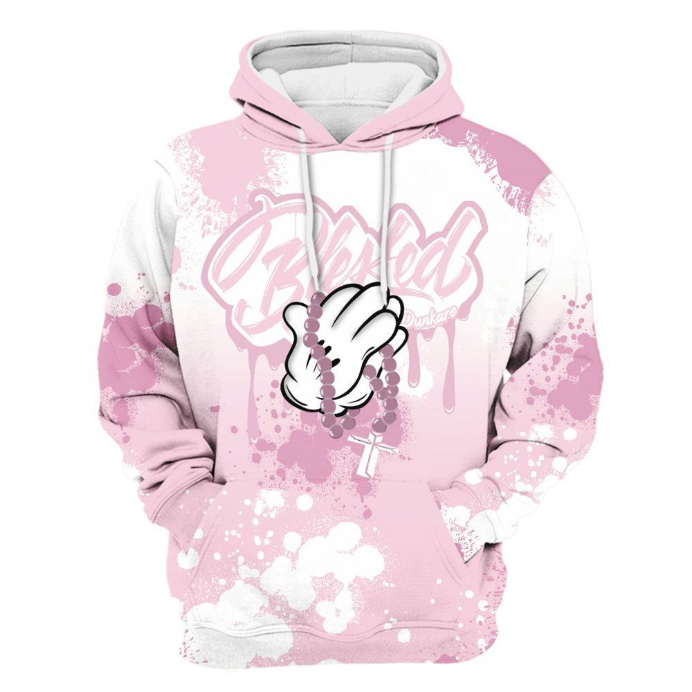 Hoodie To Match Orchid 4s - God Blessed Dripping All Over Print