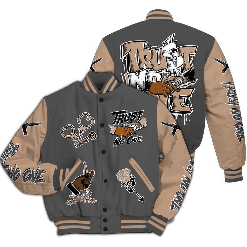 Varsity Jacket To Match Kobe 9 EM Mamba - Trust No One Dripping All Over Print