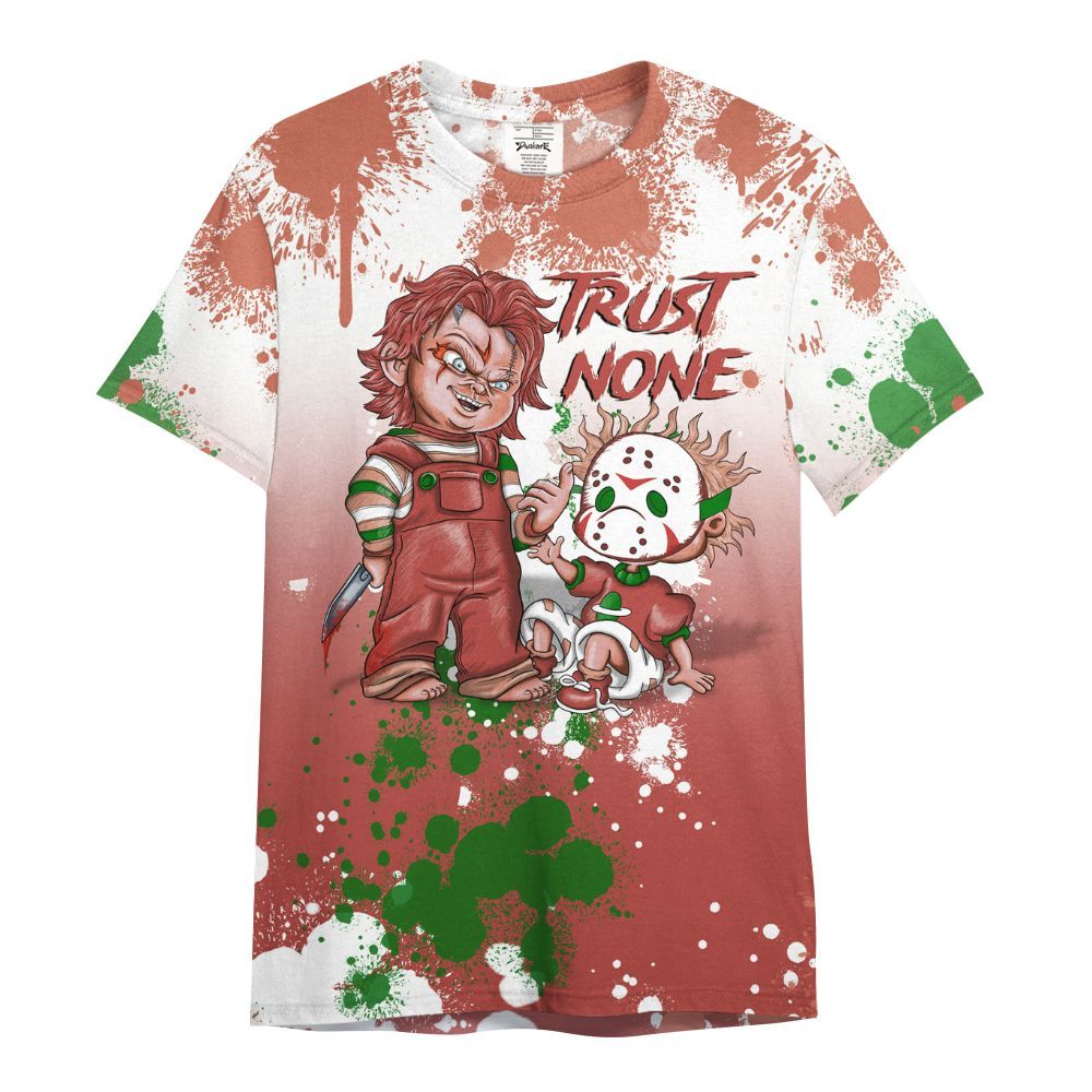 Shirt To Match Dune Red 13s - Trust No One Scary All Over Print