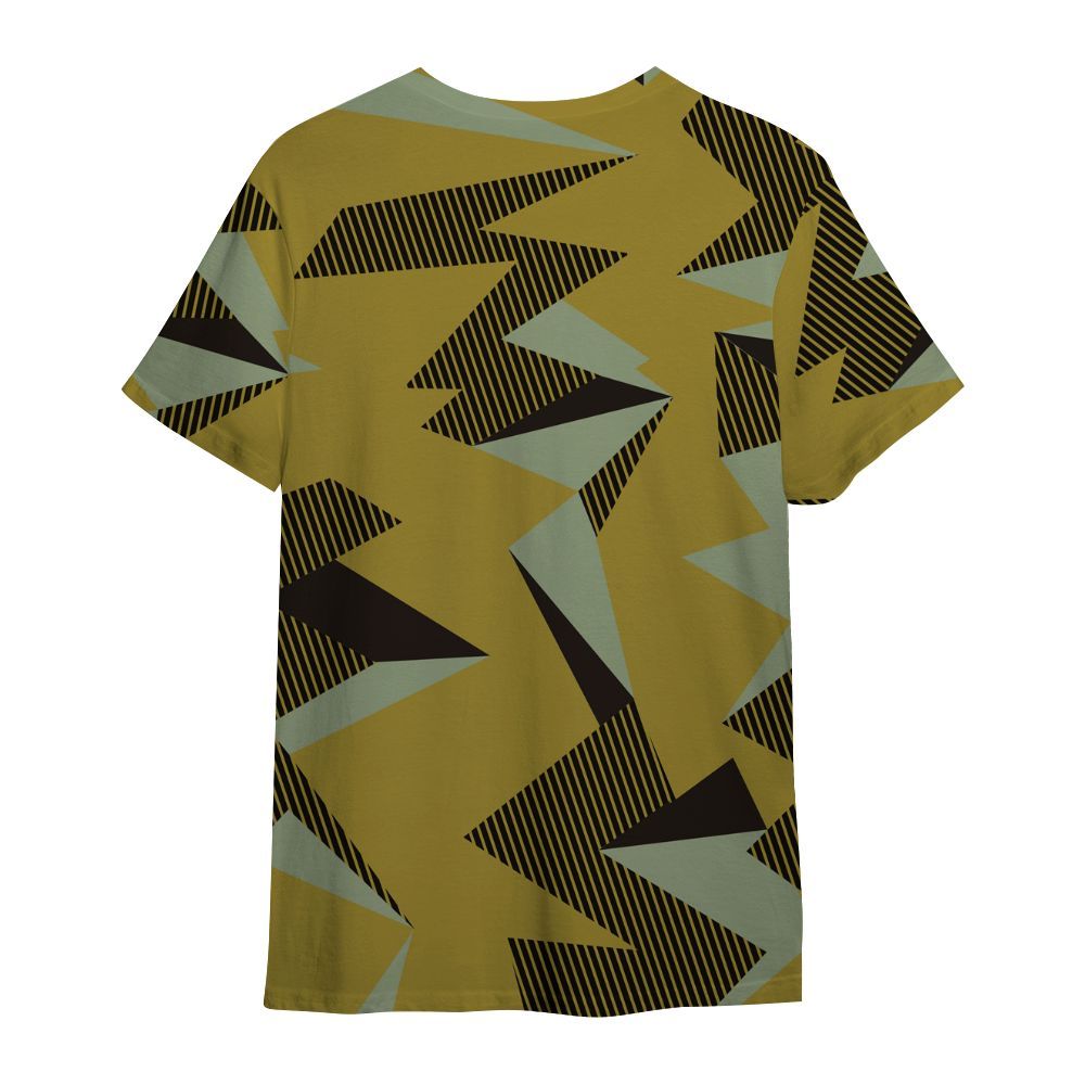 Shirt To Match Air Flightposite Metallic Gold - Geometric Camouflage Pattern All Over Print