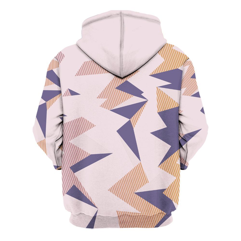 Hoodie To Match Book Sunrise 1s - Geometric Camouflage Pattern All Over Print
