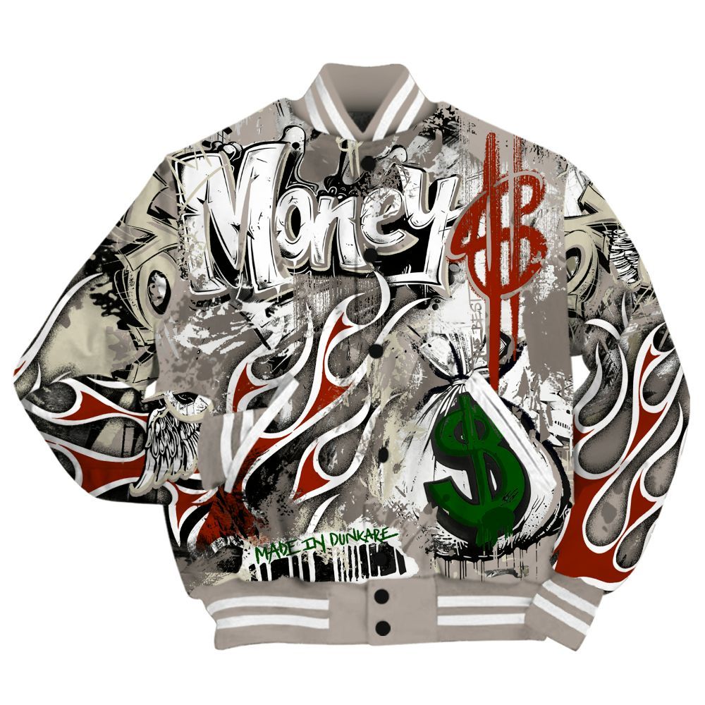 Varsity Jacket To Match El Grito 5s Shirt, The Best Money All Over Print