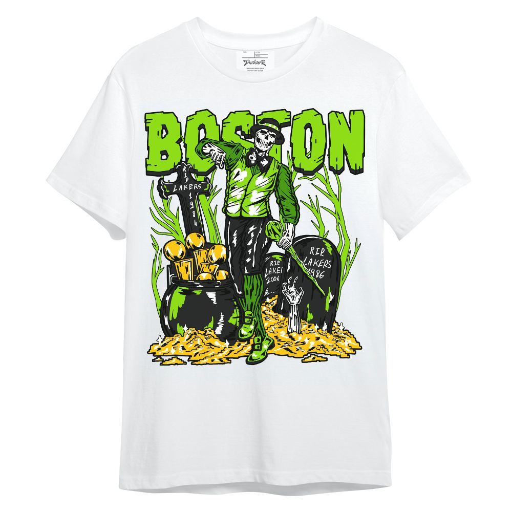 Shirt To Match Electric Green 6s - Goldrush Skeleton Unisex Shirt
