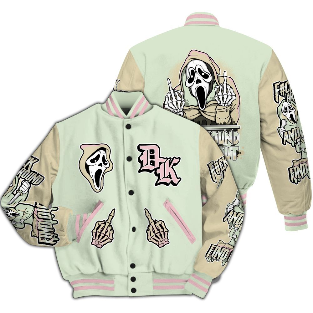 Varsity Jacket To Match Spring Is In The Air 3s - F#CK And Find Out Graphic All Over Print