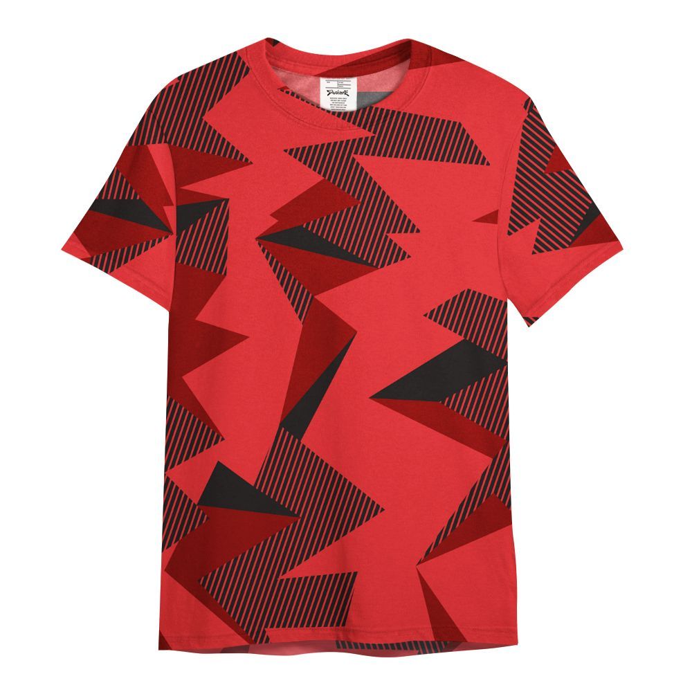 Shirt To Match Chile Red 9s - Geometric Camouflage Pattern All Over Print