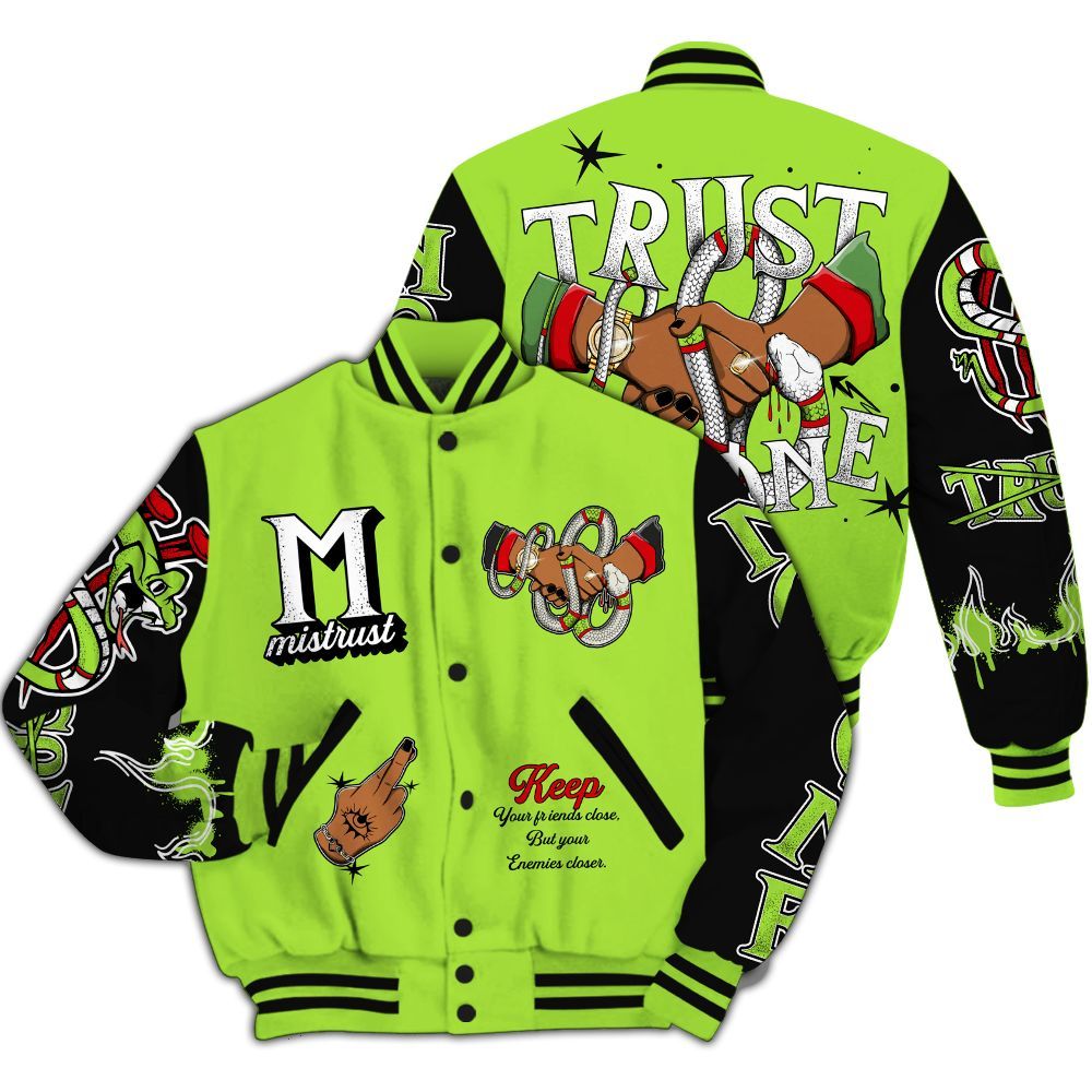 Varsity Jacket To Match Kobe 6 SE Grinch - Trust No One Snake-Bite Street Style All Over Print