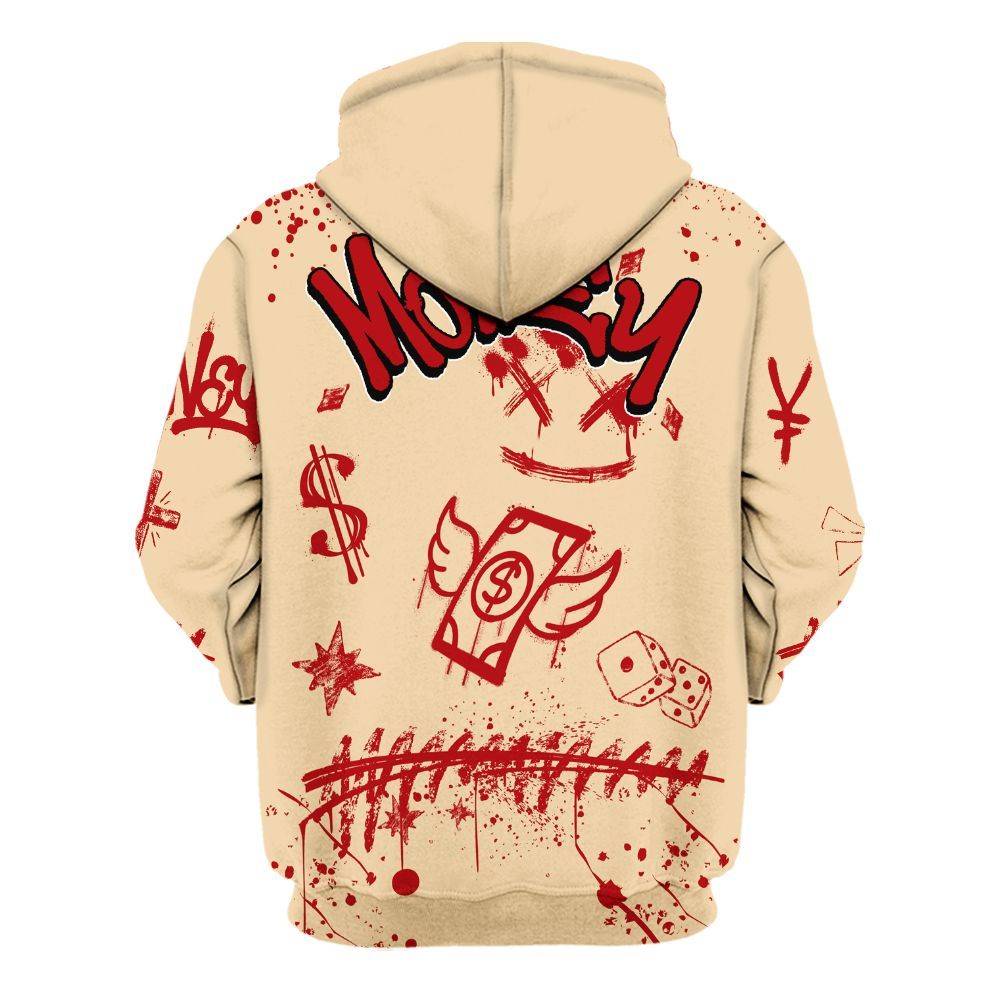 Hoodie To Match Dunk Low Strawberry Waffle - Everybody Paid In Full Crayon All Over Print