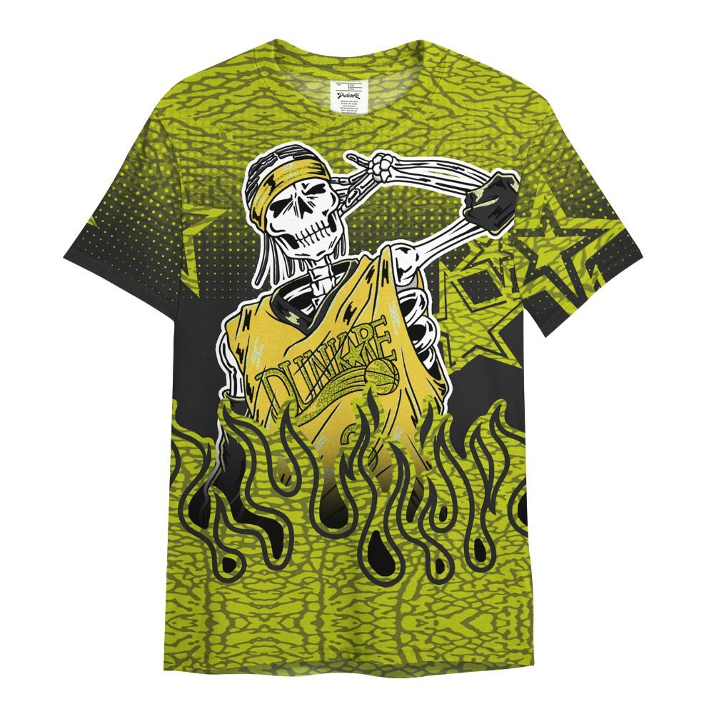 Shirt To Match Dunk Low QS Halloween Skull - Allen Answer Unique Fire Custom Name All Over Print