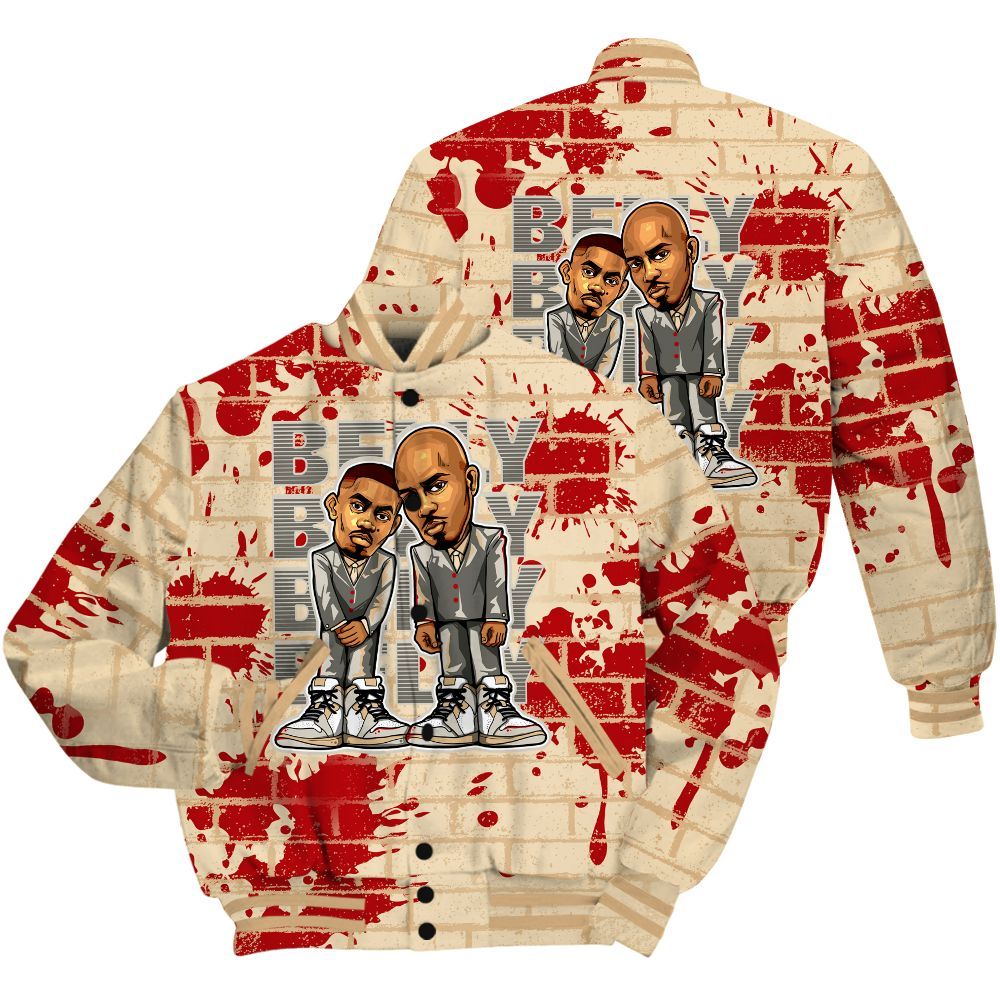 Varsity Jacket To Match Dunk Low Strawberry Waffle Shirt - Belly Sneakers Graphic Halloween All Over Print