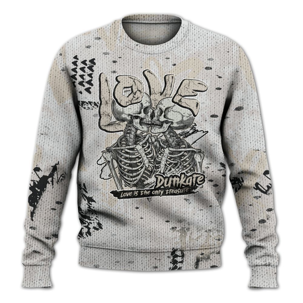 Knitted Sweater To Match Retro Reverse Metallic 5s - Skull Love