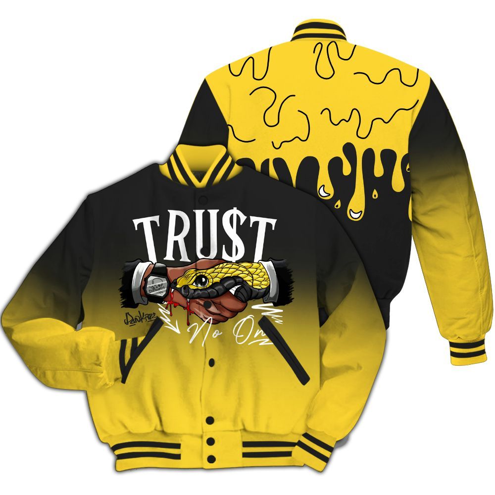 Varsity Jacket To Match Mid New Love 2025 1s - Trust No One Drip All Over Print