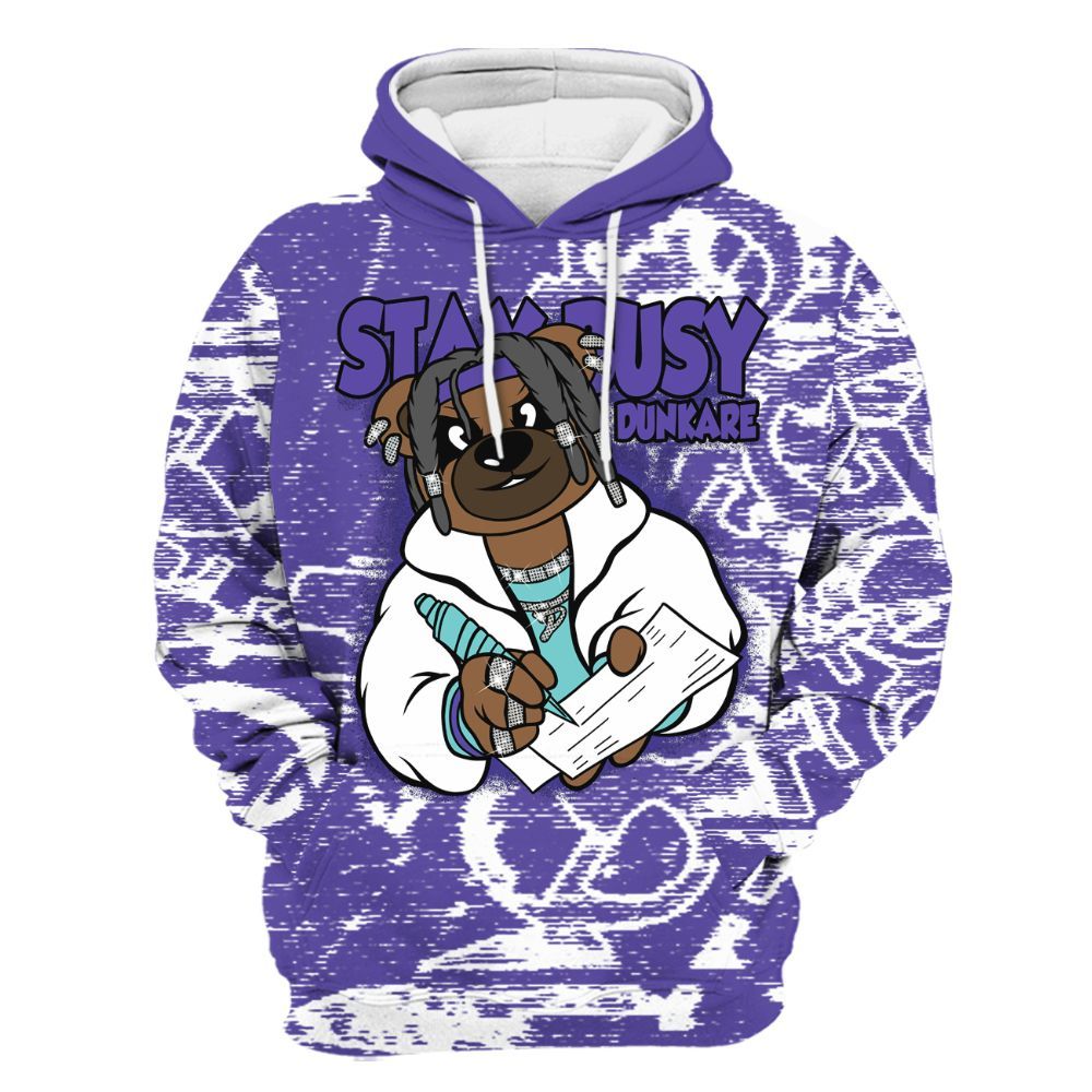 Hoodie To Match Low Hornets 1s - Maintain Activity Bear Avant-Garde All Over Print