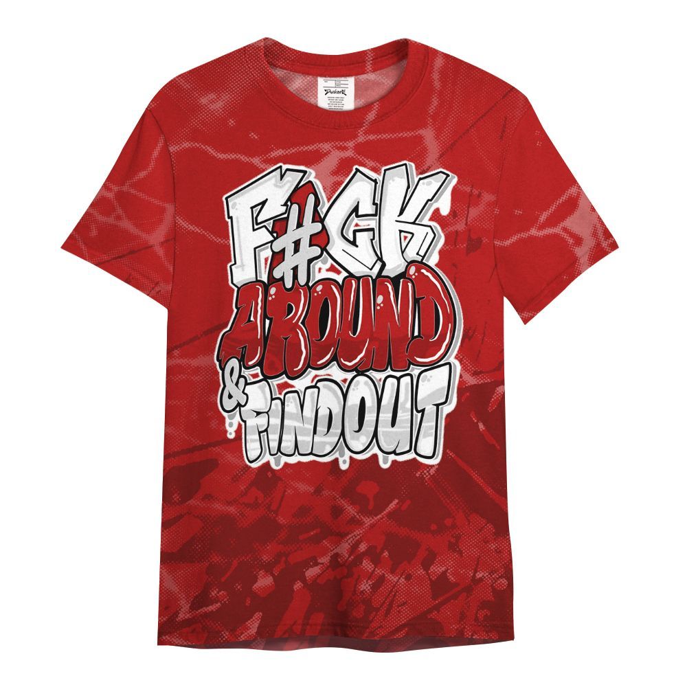 Shirt To Match Red Taxi 12s - F Around Find Out Graphic Profound All Over Print