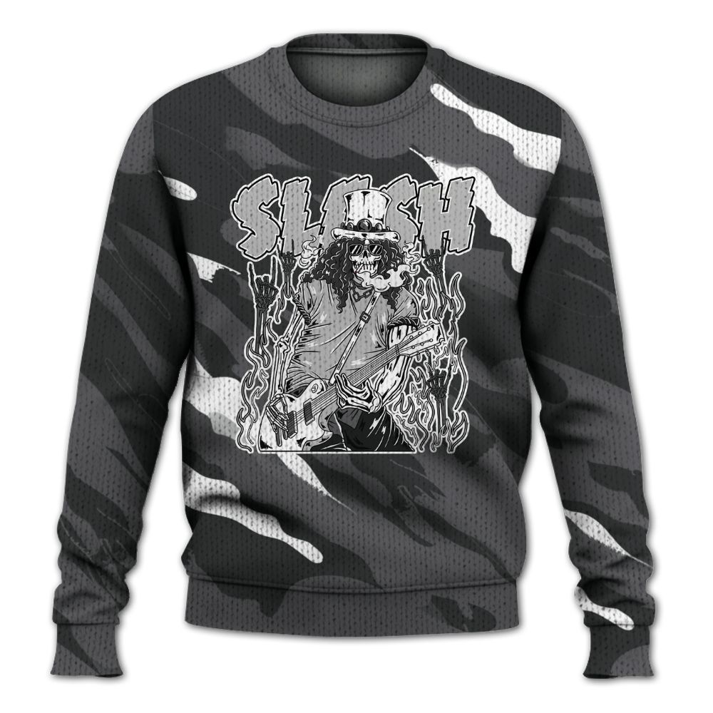 Knitted Sweater To Match White Thunder 4s - Slash Skeleton Colored
