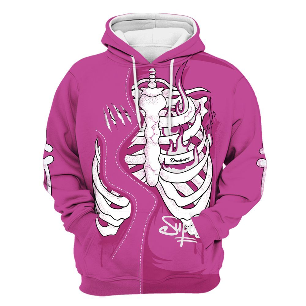 Hoodie To Match Dunk Low Active Fuchsia - It's The Kick For Me All Over Print