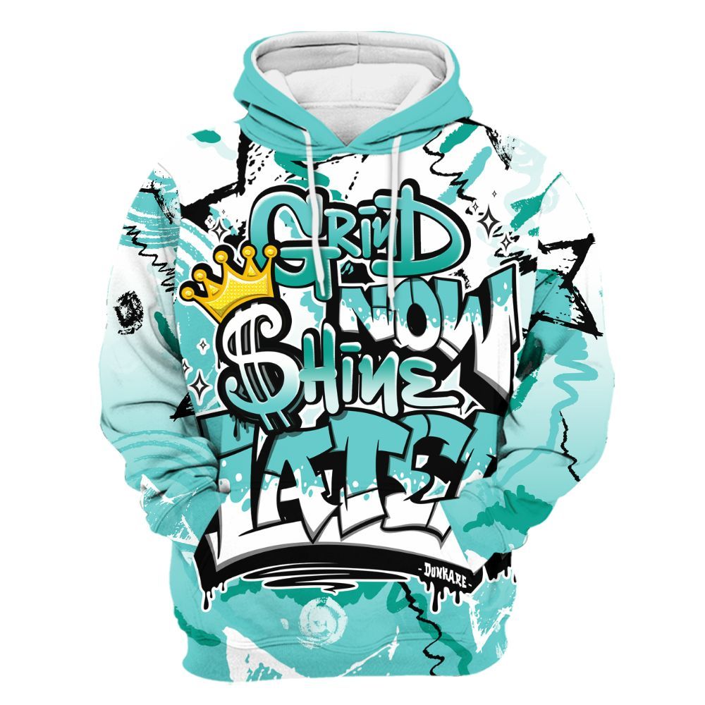 Hoodie To Match KD 4 Easter Mint Candy - Grind Shine Later Drip All Over Print