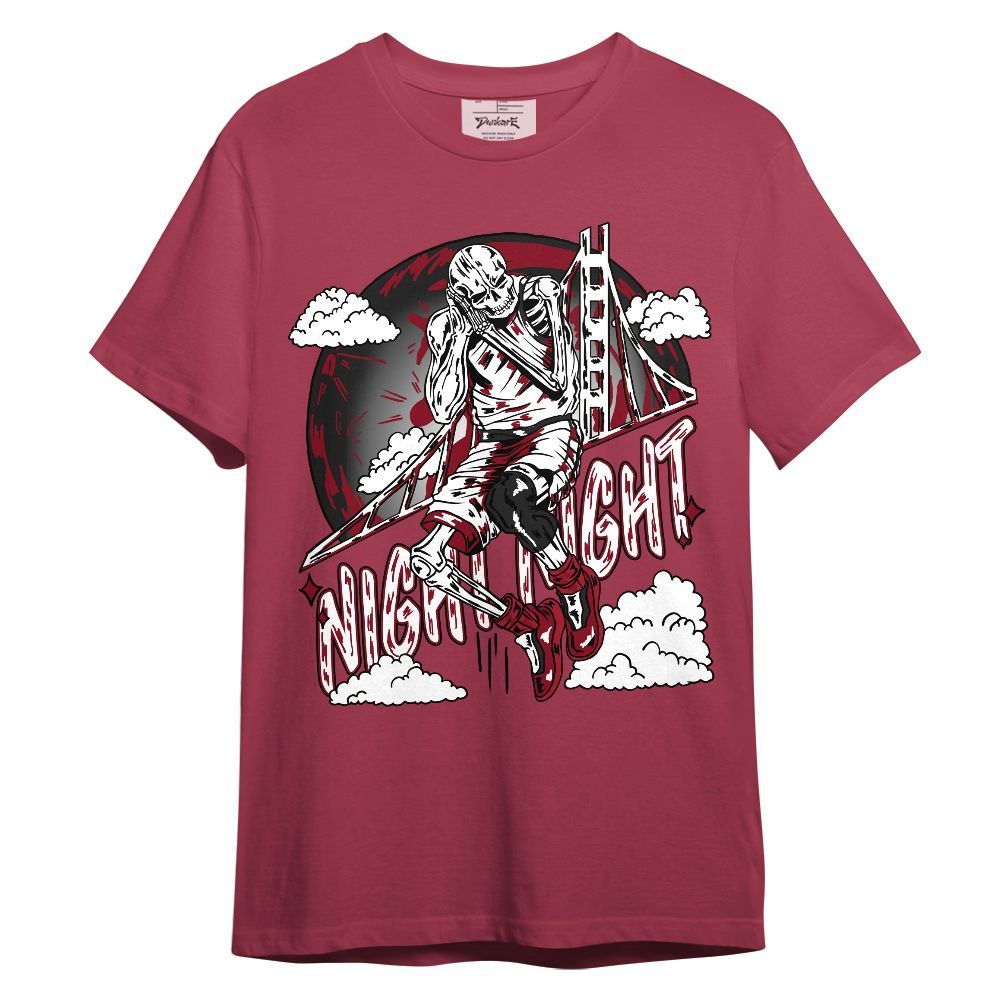 Shirt To Match High OG Black Toe Reimagined 1s - Golden Night Skeleton Unisex Shirt