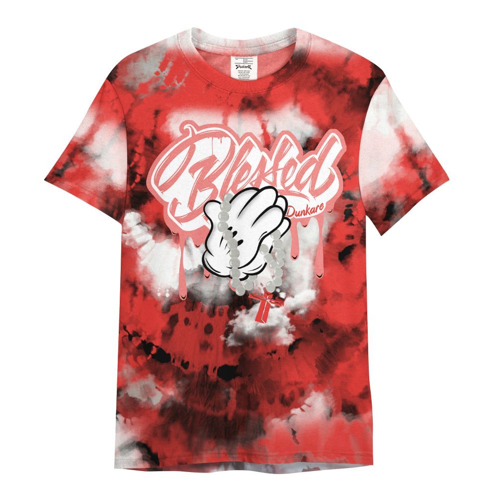 Shirt To Match Vomero 5 Bright Crimson - God Blessed Tie Dye All Over Print