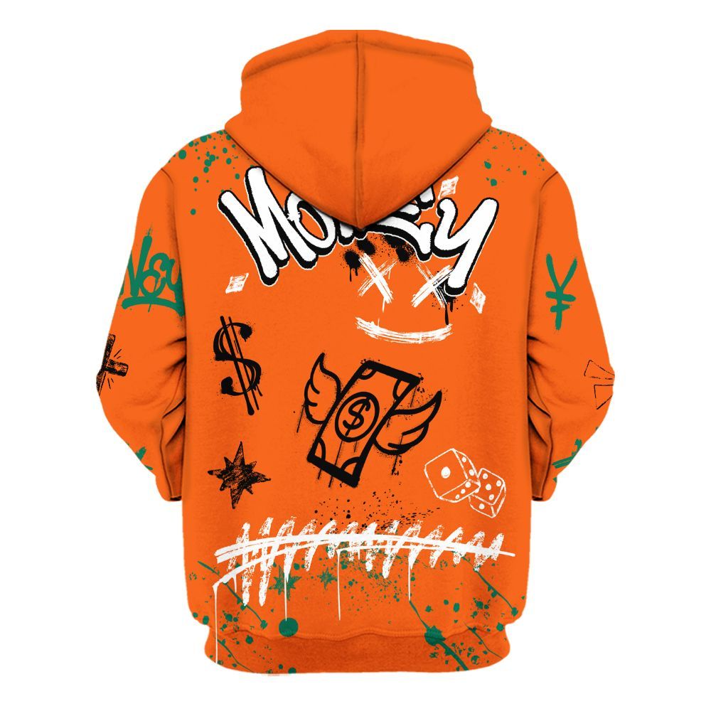 Hoodie To Match SoleFly Sail Gorge Green 3s - Everybody Paid In Full Crayon All Over Print