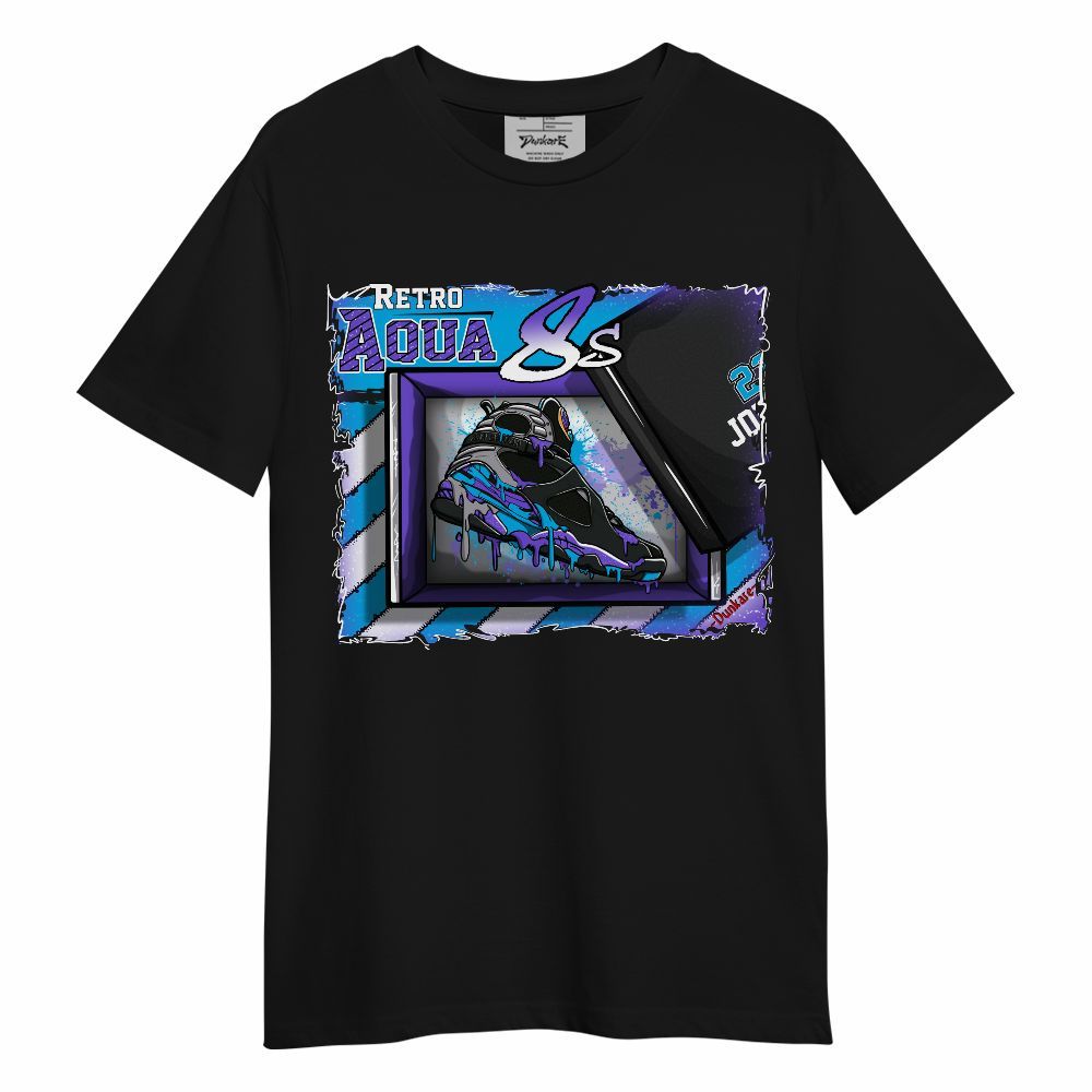 Shirt To Match Retro Aqua 8s - Sneaker Box Drip Graphic