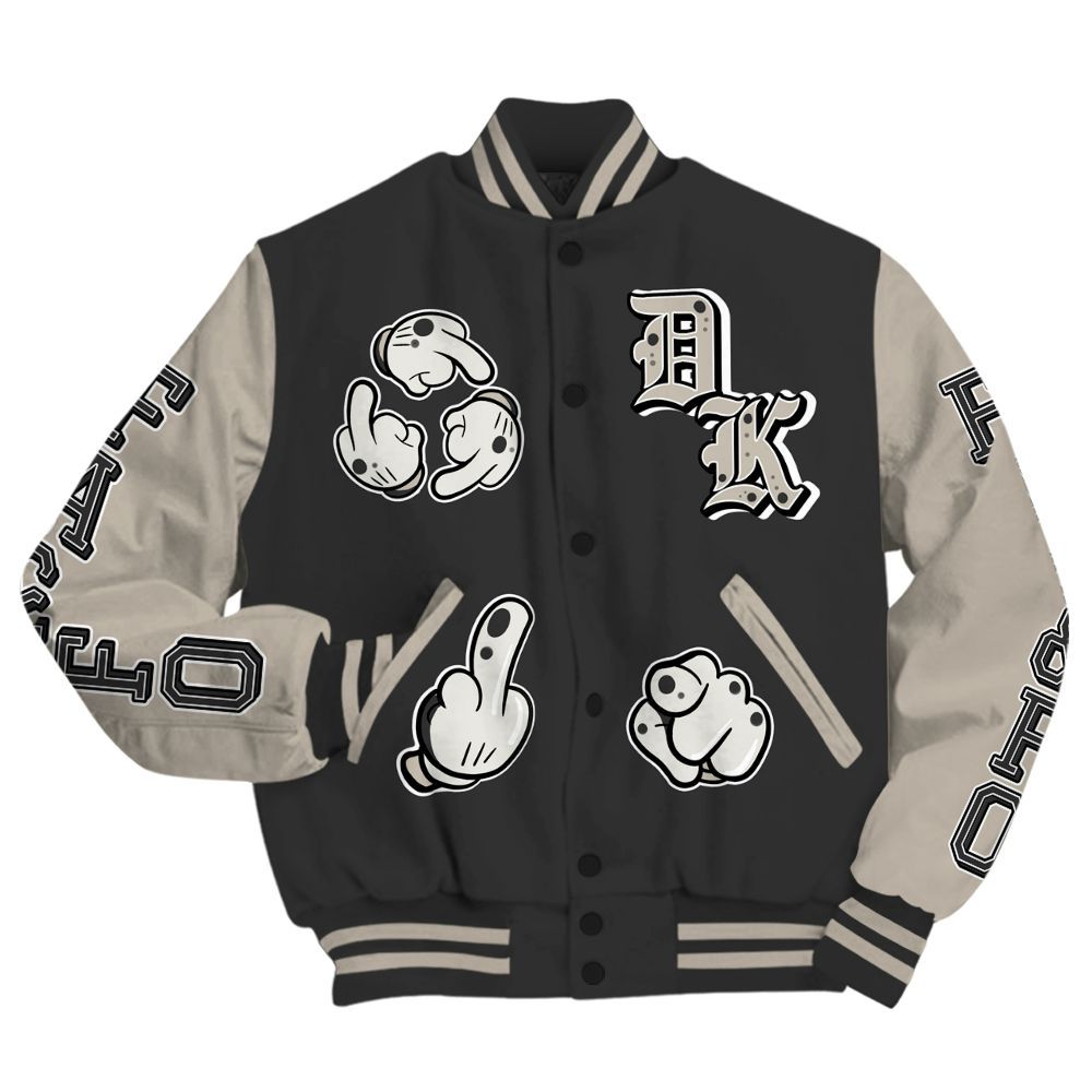 Varsity Jacket To Match RM Light Bone 4s - F Around Find Out Graphic All Over Print