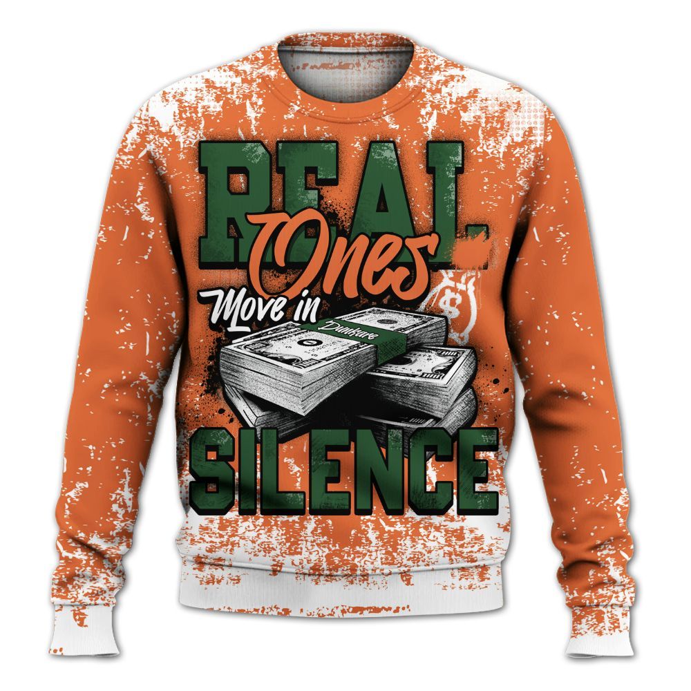 Sweatshirt To Match Low Miami 5s - Move In Silence Money Street Retro All Over Print