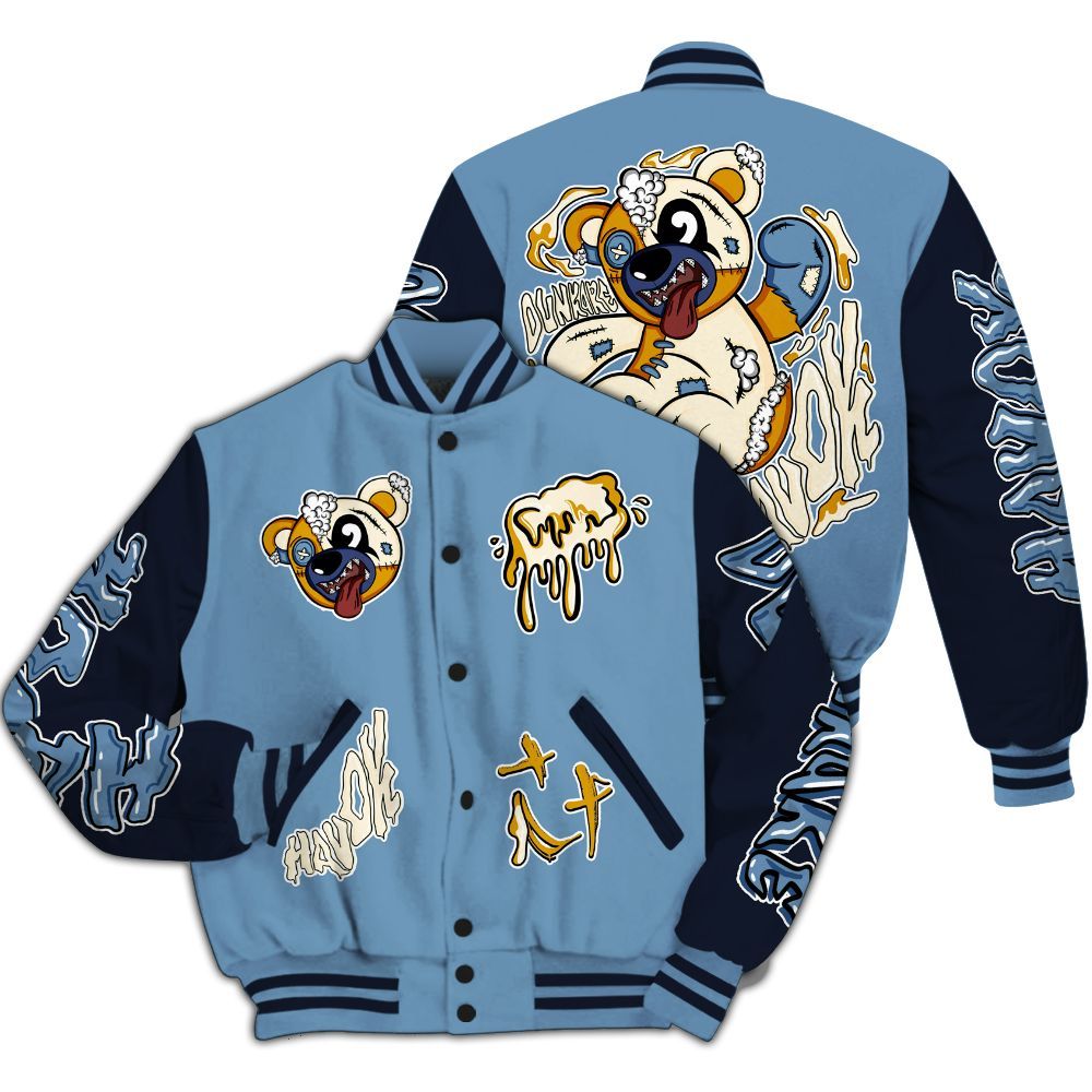 Varsity Jacket To Match High OG First In Flight 1s - Havok Bear All Over Print