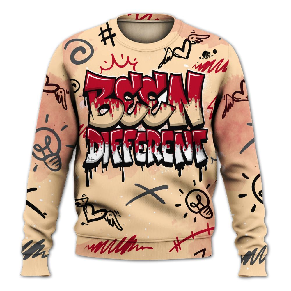 Sweatshirt To Match Retro Pizza GS 4s - Drip Been Di2ferent All Over Print