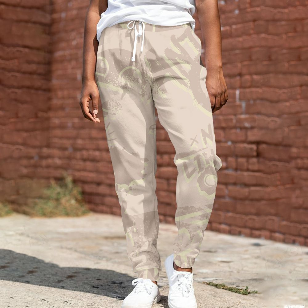 Sweatpant To Match A Ma Maniere X Fossil Stone 4s - Monogram Graffiti All Over Print