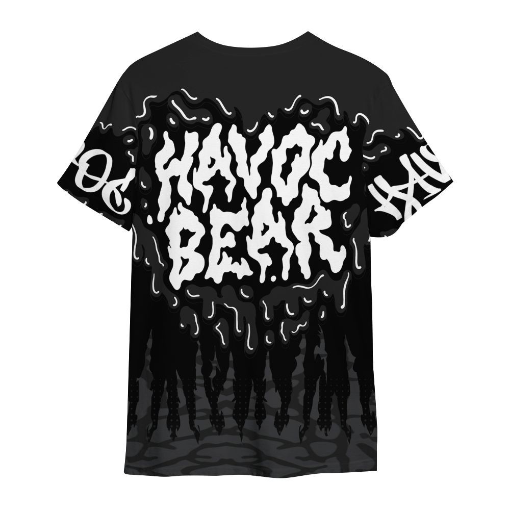 Shirt To Match Black Cat 3s - Havok Bear Dripping All Over Print