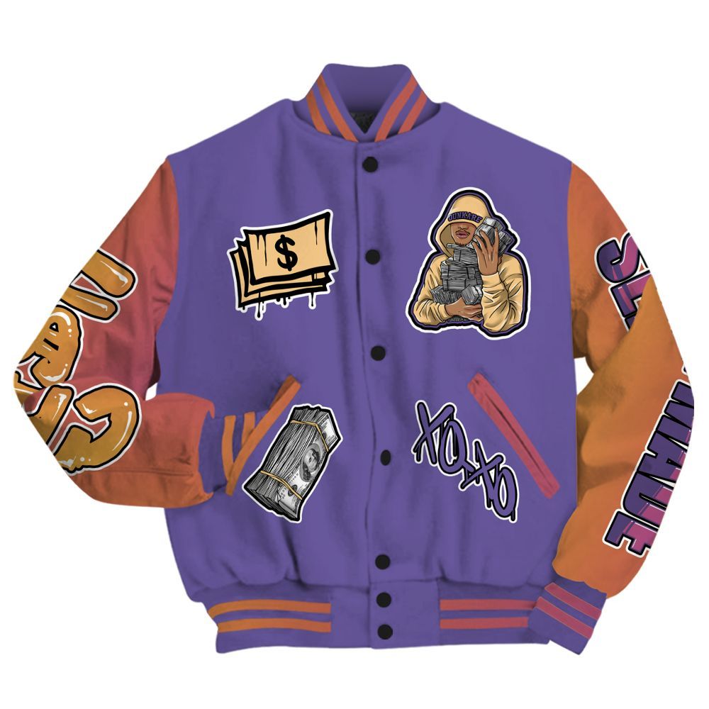 Varsity Jacket To Match Book Sunset 1s - Selfmade Unique All Over Print