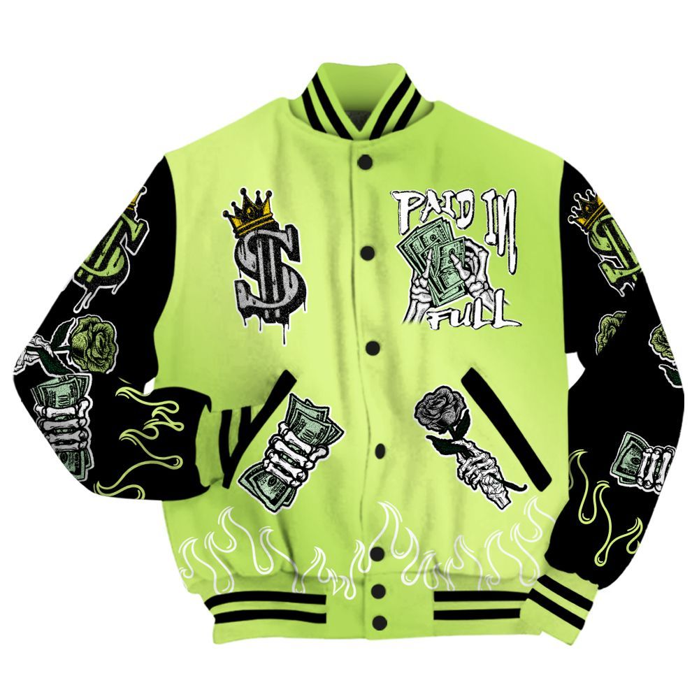 Varsity Jacket To Match Air Max SNDR Volt - Fire Everybody Paid In All Over Print