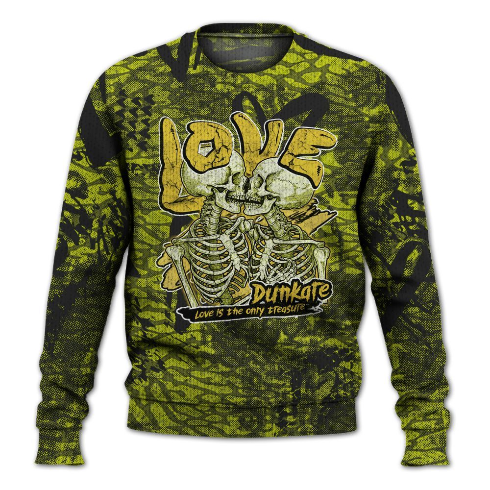 Knitted Sweater To Match Dunk Low QS Halloween Skull - Skull Love