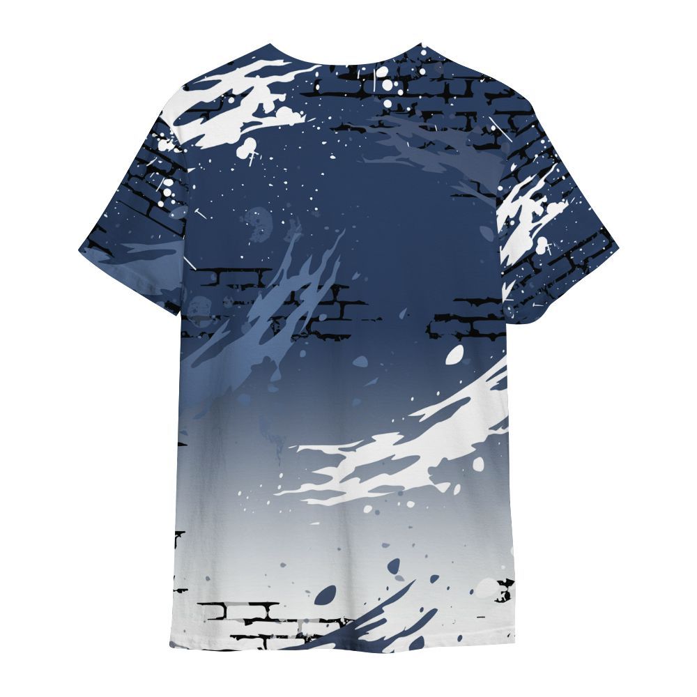 Shirt To Match Low 85 Metallic Blue 1s - Values Of Loyalty Drip All Over Print